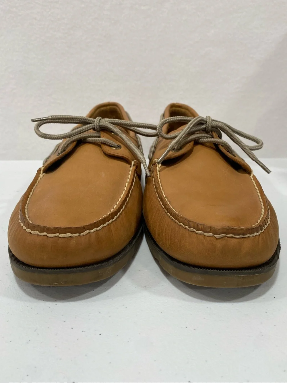 Sperry Top‑Sider Men’s Leather Boat Shoes Tan Size 14 A/O Classic